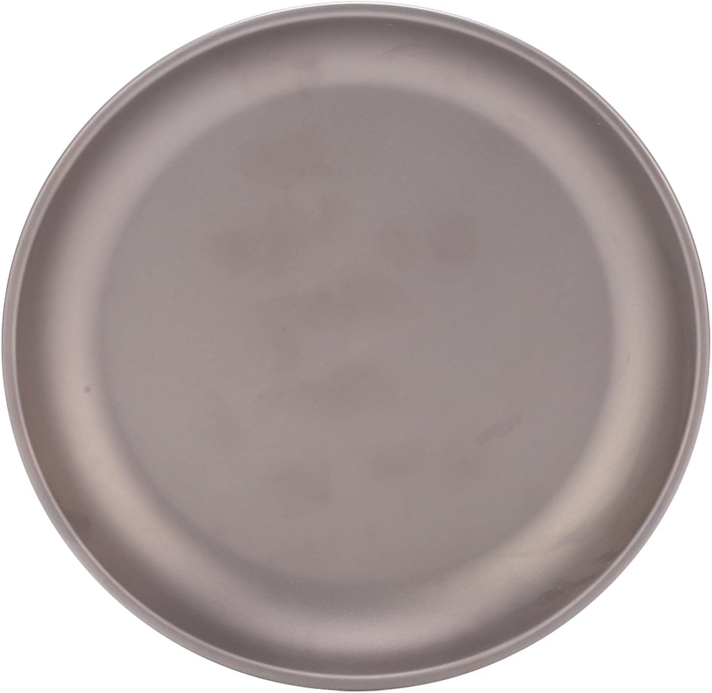 Pure Titanium Saucer Dishes, Lightweight Camping Plates, Large Picnic Tableware - Rust Resistant, Easy to Clean, Ideal for Hiking and Outdoor Use (Large)