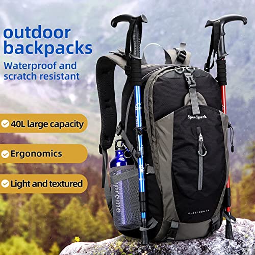 Speedpark Hiking Backpack 40L Waterproof Lightweight Hiking Daypack With Rain Cover, Trekking Camping Outdoor Sport Travel Backpacks For Men Women #TOP5