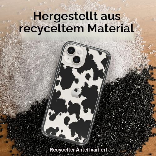 OtterBox Symmetry Clear Hülle für iPhone 14 Plus, stoßfest, sturzsicher, schützende dünne, 3X getestet nach Militärstandard, Cow Print – Ansicht 5