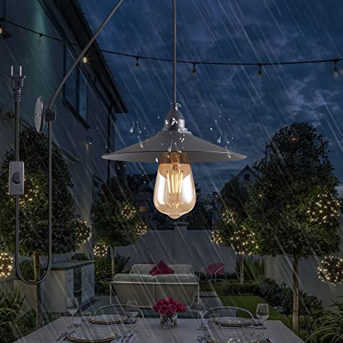 Kolakodlux Hanging Lamp With Plug In Cord Outdoor Lamps For Patio Waterproof Waterproof Pendant Light With Plug Outdoor Lamps For Patio Waterproof Hanging Pendant Light With Plug In Cord Ma6006 #TOP3