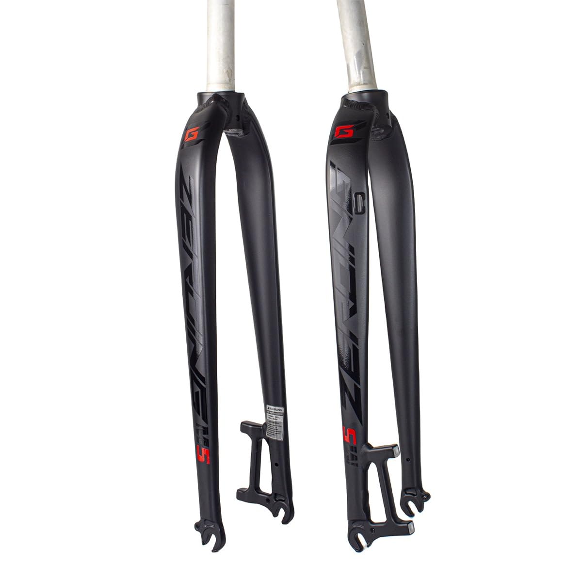 Fourches Rigides VTT 26" 27,5" 29" Universelle Fourche De Vélo en Alliage D'aluminium Ultralégère Tube Droit 1-1/8" Fourche Avant De Frein À Disque 9x100mm Libération Rapide(Black Label,29in)
