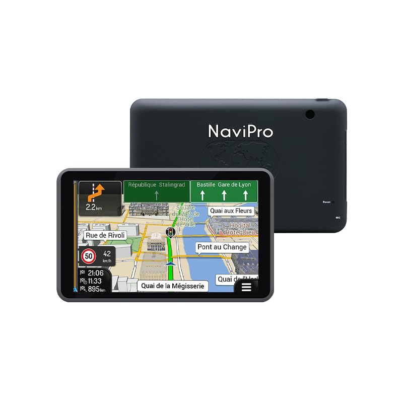 GPS Poids Lourd 7 Pouces NaviPro N7 GPS pour Camion Bus Voiture Europe A Vie