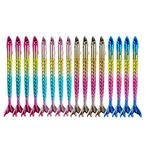 FORMIZON 16 Piezas Sirena Bolígrafo, Bolígrafo de Punta de Sirena, Escolares Fiesta de...