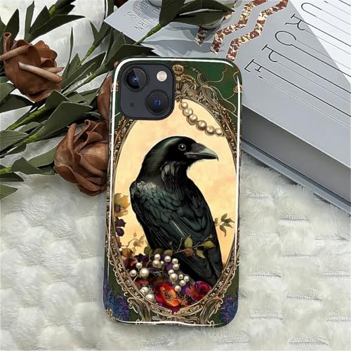 Coque iPhone 15 Plus ZHEGAILIAN corbeau silicone PC