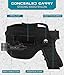 LandFoxtac Gun Holster with Laser/Light, IWB/OWB Concealed Carry Pistols Holster with Mag Pouch Fits Most 9mm 380 45ACP, Gun Holsters for Men and Women Left/Right Hand, for Glock, S&W, Sig, and More