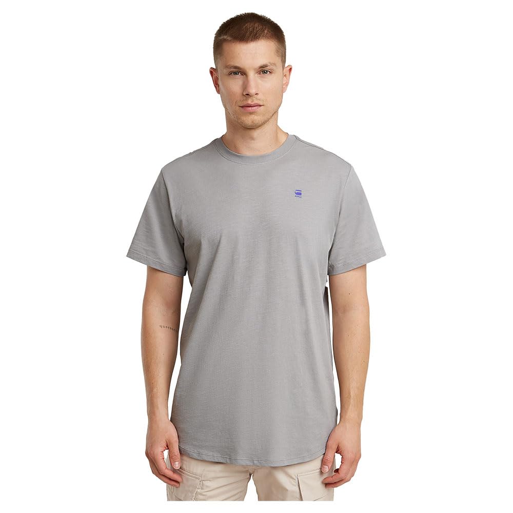 G-STAR Men's Lash Back Size R T T-Shirt, Grey Alloy D26043-c372-g276, M