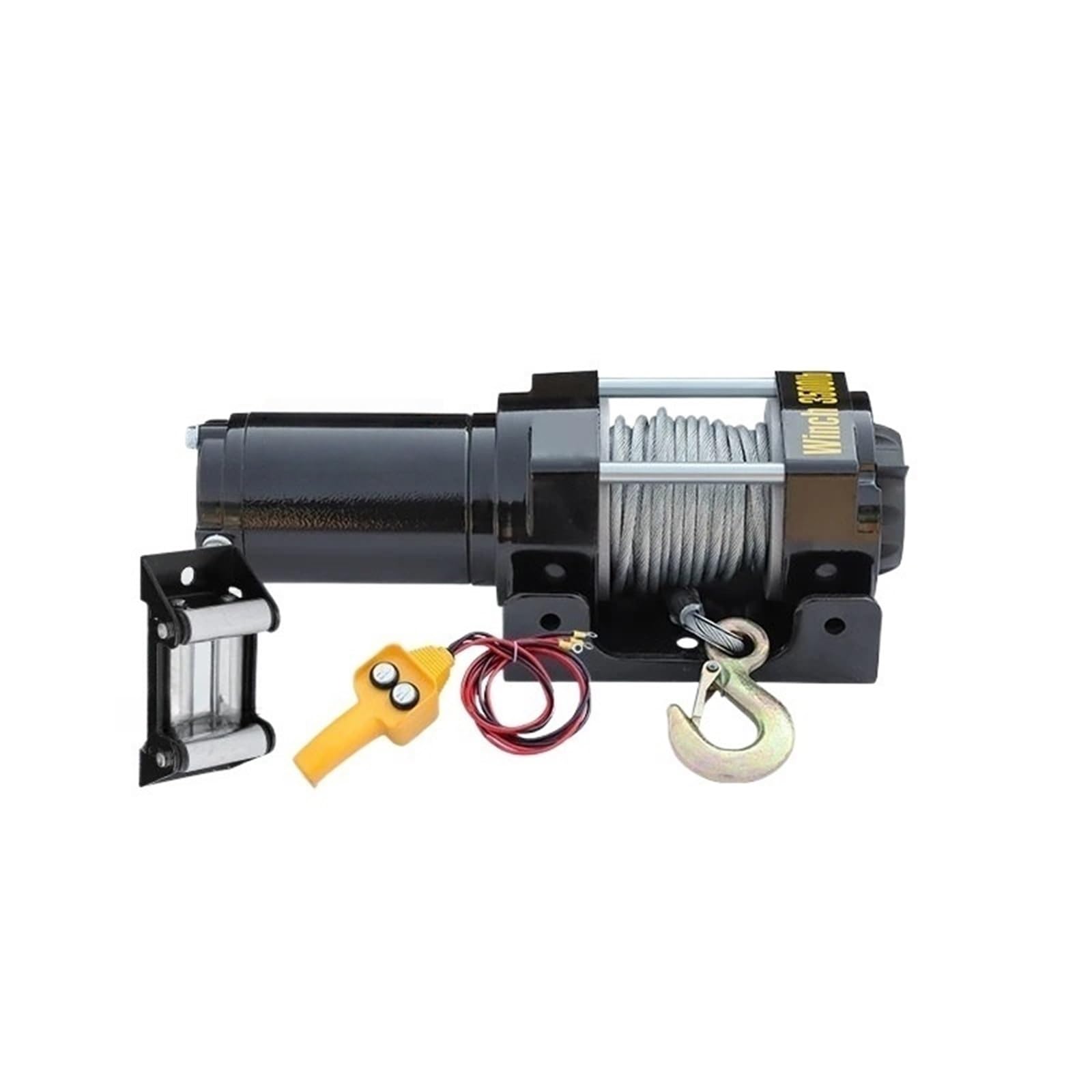 Paranco Elettrico Argani Elettrici Per Auto Fuoristrada Montati Su Veicolo 12v Gru Per Camion Con Trazione Elettrica Multifunzione Verricello Elettrico(A 12V-3500LBS)