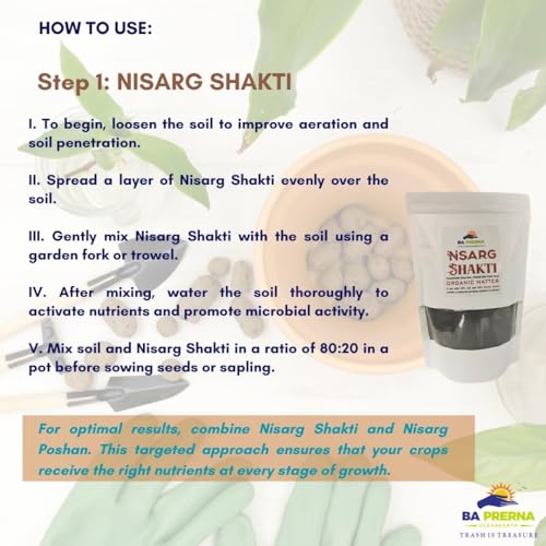 Image of Nisarg Poshan Organic Fertilizer for Plants 4.2kg | Kitchen Garden Combo | Flower Fertilizer | Fertilizer For Plants Home Garden