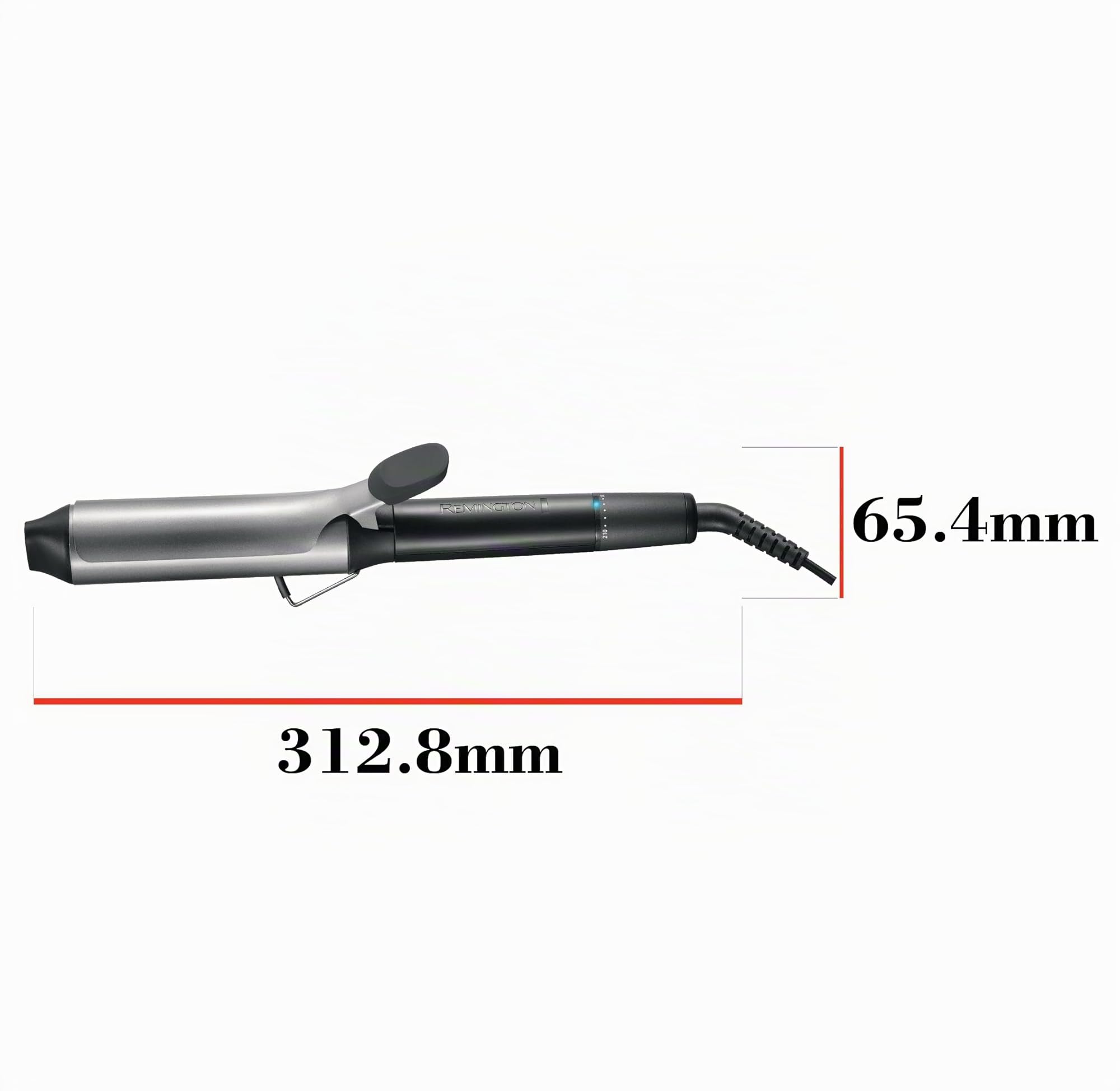 Remington Rizador de Pelo Pro Big Curl CI5538, Ondulador 38 mm, Cerámica con Titanio y Turmalina, 8 Temperaturas hasta 210°C