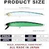 LUCKY CRAFT SW FlashMinnow 150SR, 748 Super Glow CherryDine, Saltwater Fishing Lures, Jerkbait Surf Fishing Gear, Halibut and Bass Lures, Slow Floating Topwater Lure #1