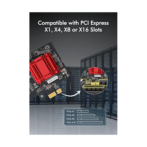 Dual LAN Gigabit Netzwerkkarte, NICGIGA 2 x 1000 Mbps Ethernet Schnittstellenadapter, mit Intel 82575/82576, 2 Port PCIe NIC, unterstützt Windows/Windows Server/Linux/Freebsd/DOS – Bild 4