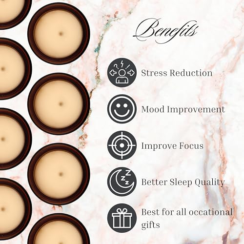 Moon Home Decor Ltd MHD130G2024 Aromatherapy Scented Candle | Lavender, Orchid & Vanilla | Natural Soy, Essential Oils | Cotton Wick | Ideal For Gifts, Travel, Home, Bath & Wellness | Long-Lasting Jar Candle thumb #4