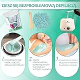 Wosk do depilacji w granulkach DEPILISSA Aloe Vera TiO2 400 g, bez pasków