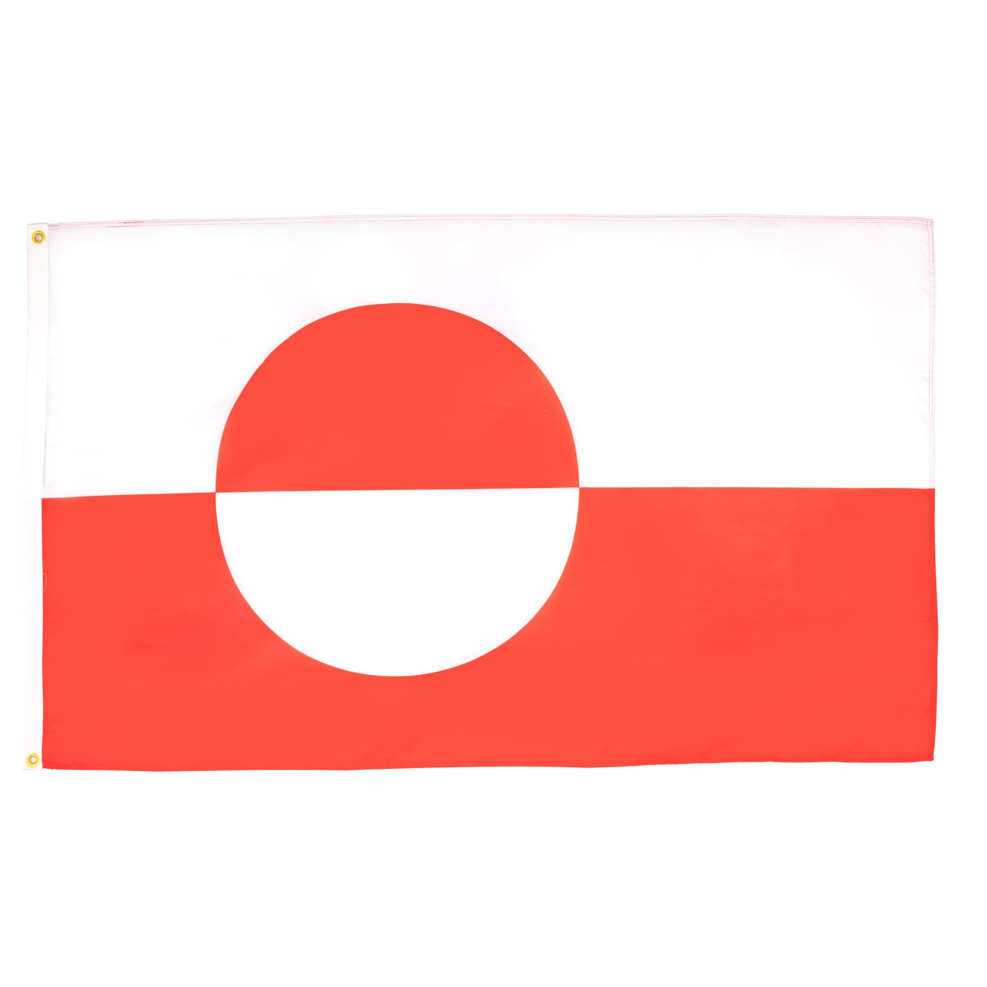 AZ FLAG - Set of 5 Greenland Flags – 90 x 60 cm – Greenland Flag 100% Polyester with Integrated Metal Eyelets