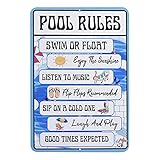 Voiakiu Piscinas - Palabras Letreros Metálicos para Piscina | Decoración...