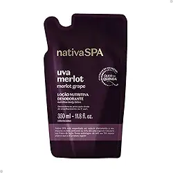 Refil Loção Nutritiva Desodorante Nativa Spa Uva Merlot 350ml Nativa SPA