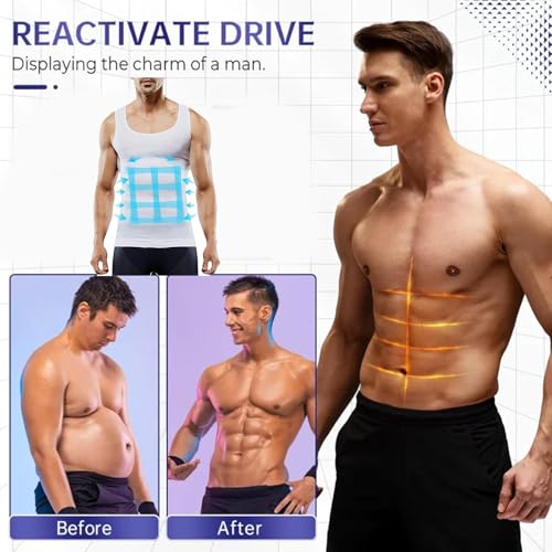 Selure Shaping Tank Men, 2025 Selure Men Compression Tank Top 2.0, Mens Belly Slimmer Under Shirt,Mens Shaper Tank Top4