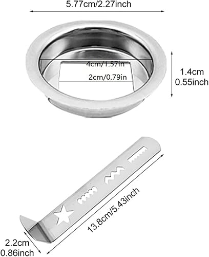 Miniatura 7 de Accesorio para hacer galletas y pastelería - Molinillo de carne, molde de galletas de acero inoxidable para galletas