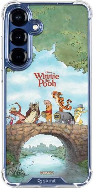 Skinit Clear Phone Case Compatible with Galaxy S25 - Officially Licensed Disney Winnie The Pooh Red Ballon Design