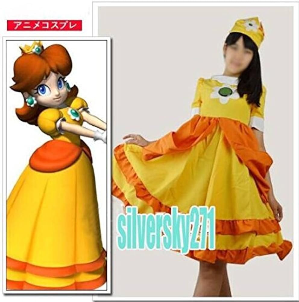 Amazon.co.jp: 海外工場直送!コスプレ スーパーマリオ デイジー