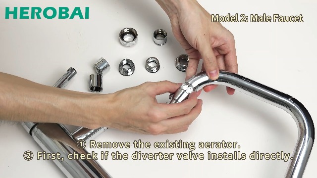 HEROBAI Sink Hose Sprayer Attachment for Faucet, 3 Mode Shower