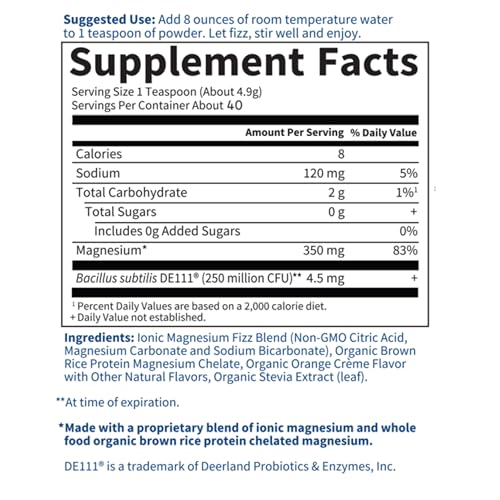 Garden of Life Dr. Formulated Magnesium Complex Powder, Orange, 40 Servings - image 5