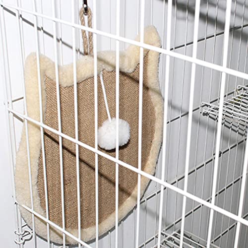 Generic Almofada para arranhar gato Cat Claw Scratcher Sisal Cat arranhar placa de parede com bola d