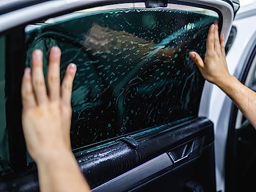 Rvinyl Window Tint Kit Compatible with Subaru Forester 1998-2002 - Windshield Strip Visor - 5%