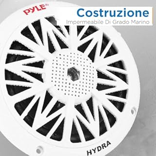 Pyle Altoparlanti Marini 13 Centimetri Doppio, Casse Audio 2 Vie Impermeabili con Potenza di 150 Watt, Design Compatto, 1 Paio