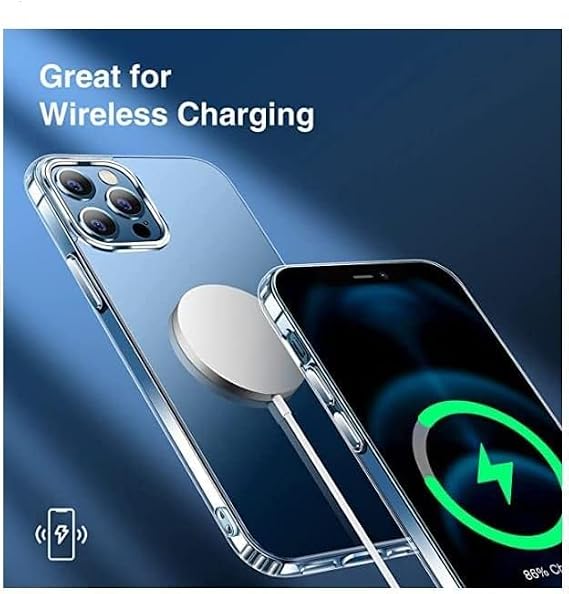 HEARTZ iPhone Fully Protected Transparent Silicone Phone Case (iPhone 13 mini) with Charging Section Stopper Protection That Makes Your Phone Look Full and Highlights Its Beauty