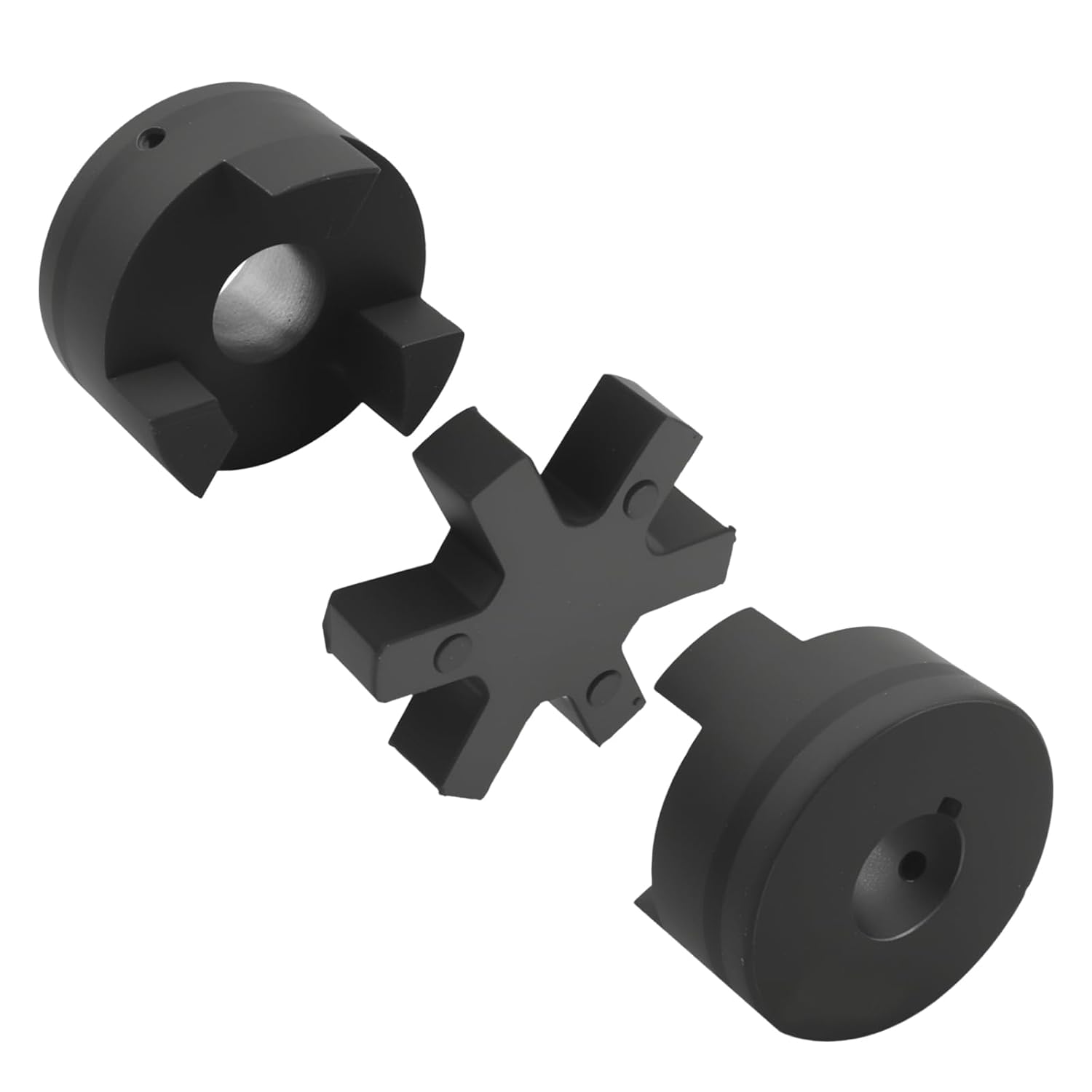 Coupling Coupler Set, 3/4" to 3/4" L090 Flexible L-Jaw Buna-N NBR Rubber Spider, for Log Splitter Hybrid Equipment Industrial Equipment Agricultural Equipment