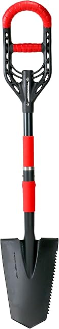 Roamwild Multi-Digger Garden Spade  Reinforced Fibreglass Light Weight Gardening Arrow Head Shovel with Unique Dual Soft AIR Light Grip Technology & Root Saw Stump Cutter.