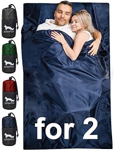 Silkrafox Compact 2-Personen Hüttenschlafsack Rot
