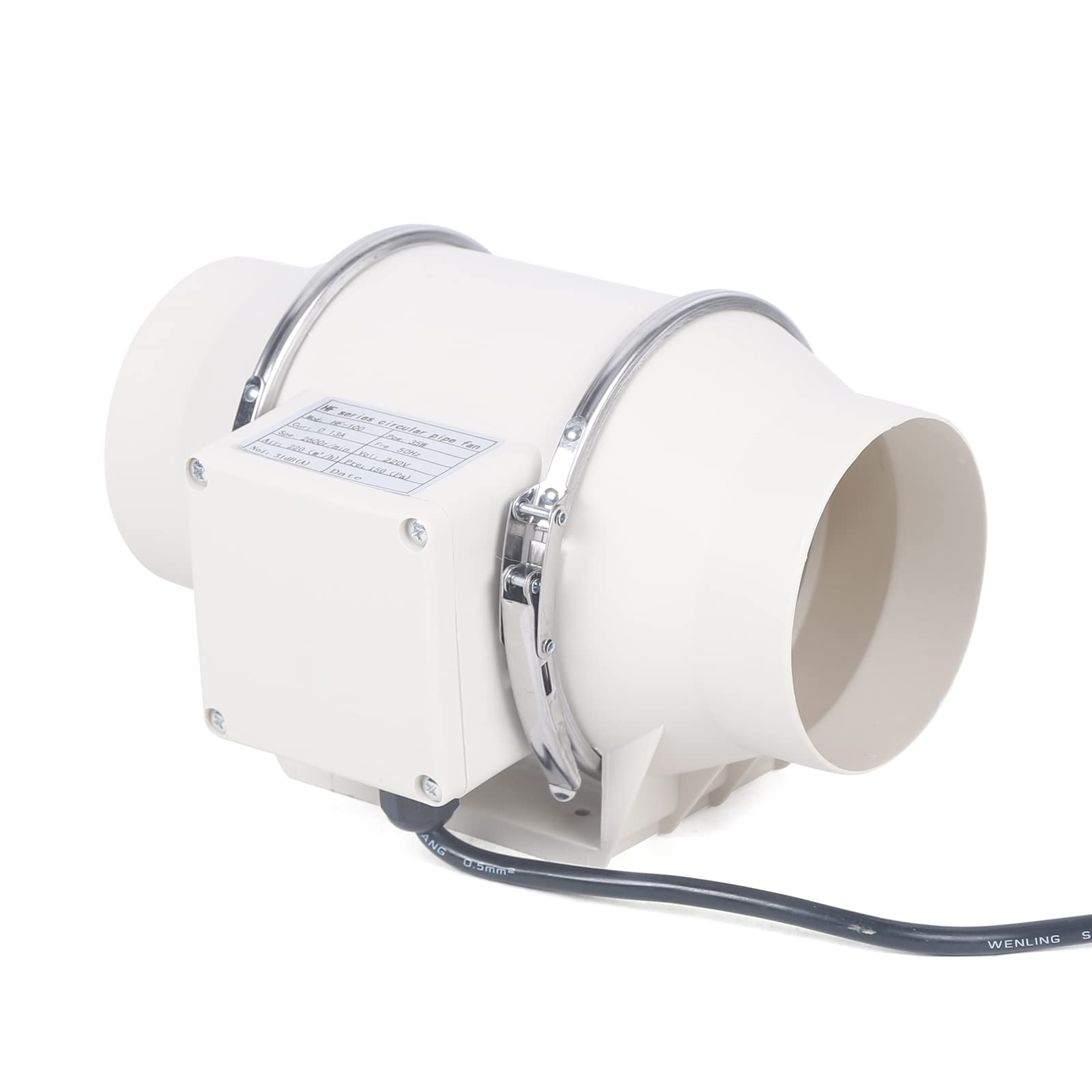 Ventilatore a tubo, 35 W, con copertura a chiusura automatica, quantità d'aria: 220 m³/h