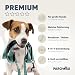 PAROWAU Hundeleine 3m [4-Fach verstellbar] + Hundespielzeug Ball [Zahnpflege Hund] Leine Hund Hundezubehör Hundeleine für große Hunde Hundespielzeug Intelligenz Hundespielzeug unzerstörbar (türkis)