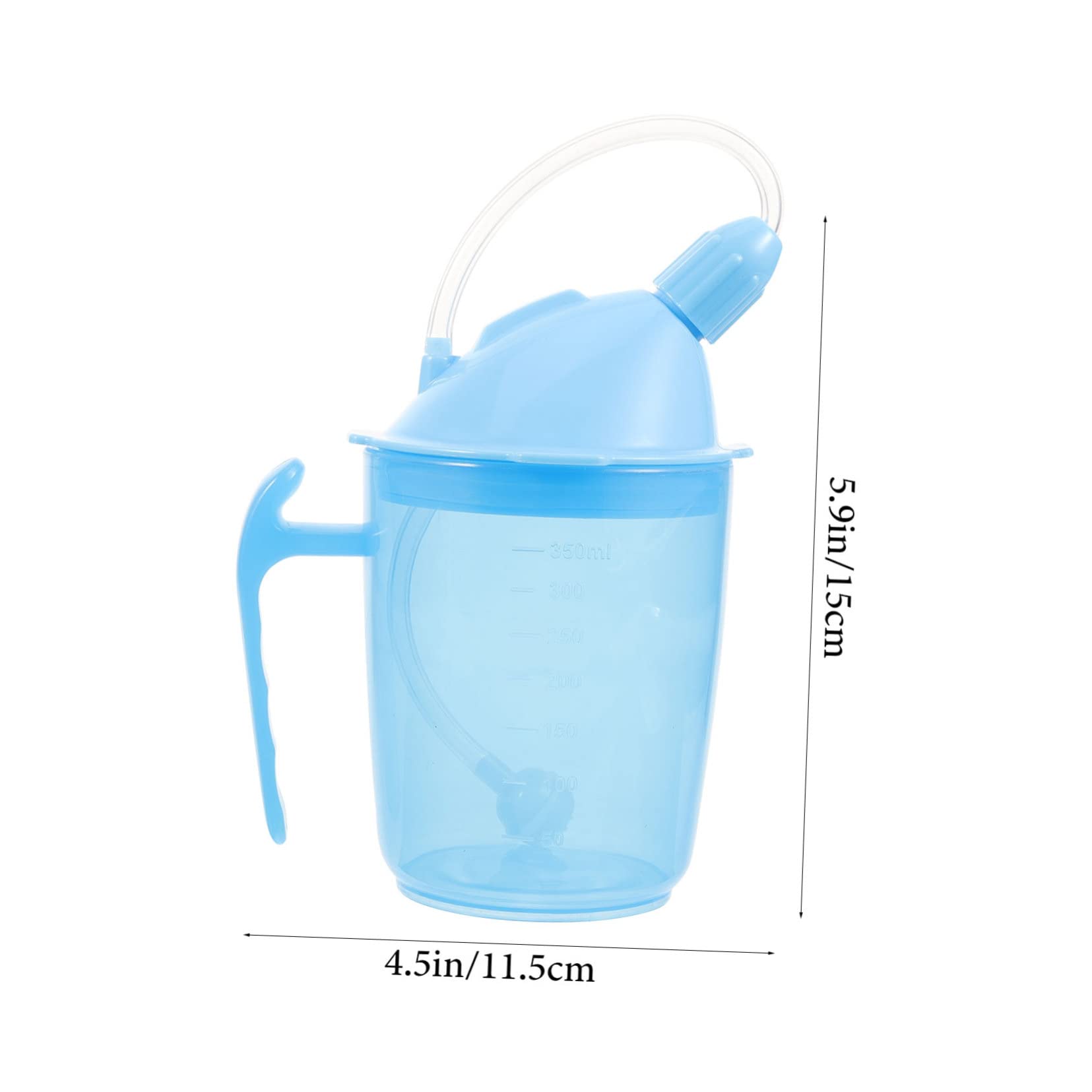 MOLUCKFU Disability Straw Cup Elderly Sippy Cup Spill Proof Sipping Spout for Soup Water Porridge Maternity Easy to Use