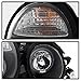 ACANII - For [Halogen Model] 1996-1999 Mercedes Benz W210 E300 E320 E430 LED Halo Black Projector Headlights Headlamps