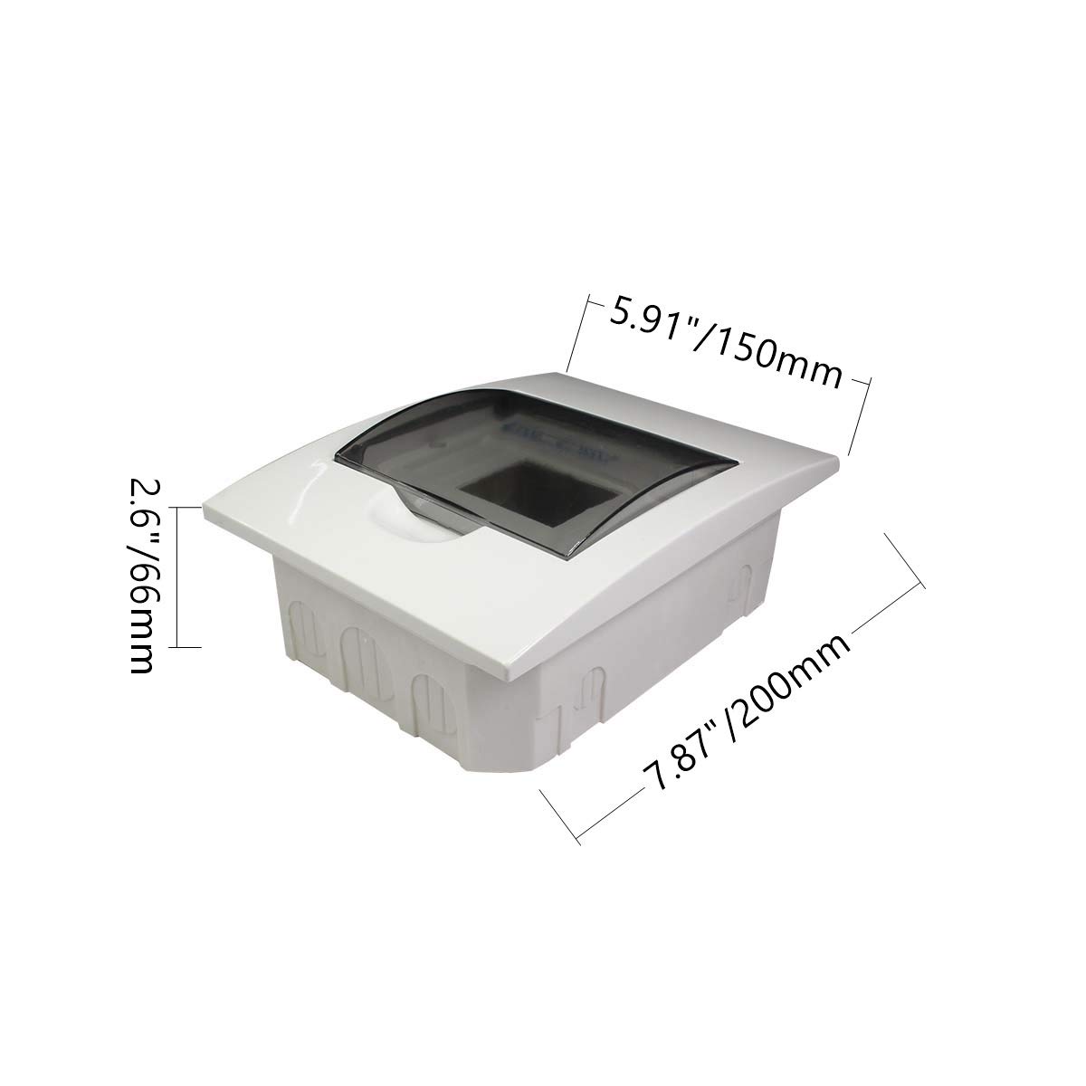 Fielect Power Distribution Box Circuit Breaker Protector Cover Connectors Adapters Switch Electronic Junction Box Circuit Breaker Box 150x200x66mm/5.91"x7.87"x2.60"