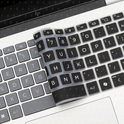 Image of RAYA Silicone Keyboard Cover for HP OmniBook 5 Flip 14inch [ fp0789TU / fp0790TU / fp0690TU / fp0141TU ] & HP OmniBook 7 14inch [ fr0116TU / fr0789TU ] Laptop (Black)