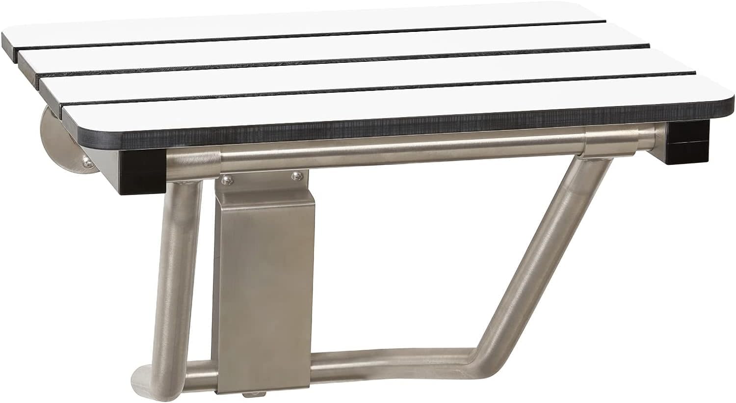 Banc de douche pliable blanc phénolique pour spa à la maison et confort senior