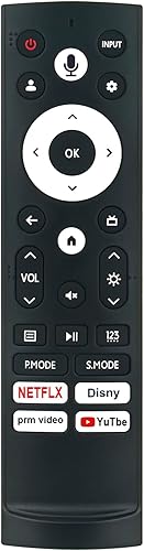 ERF3AE90H Voice Remote Replacement for Hisense 4K DPL Smart Laser TV 100L5H