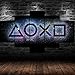 Produktbild runtooer Bilder Dekorative malerei Spray malerei leinwand malerei 5 stück Playstation Console Gaming Arena Leinwand Wandbild, Möbel Art Deco, Rahmen