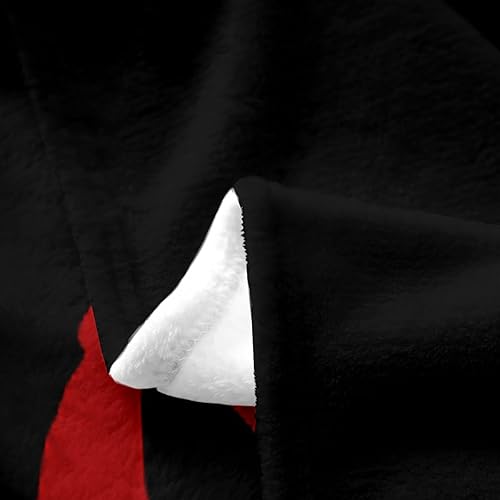 Miniatura 5 de Manta de franela de golf para niños y adultos, silueta de atleta de golf roja, patrón de bola abstracta, manta de franela transpirable de felpa