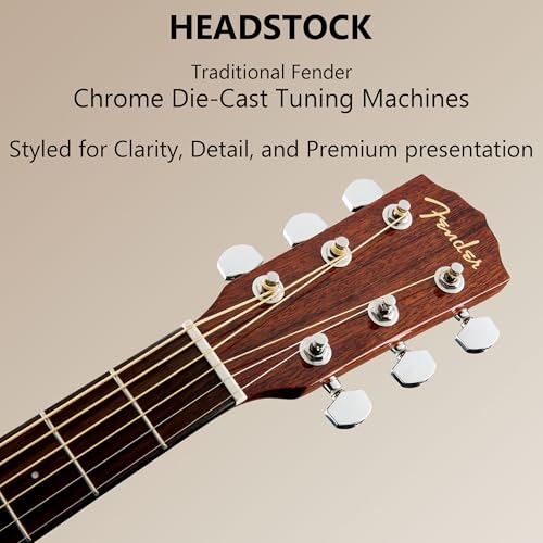 image for Fender CD-60S Solid Top Dreadnought Acoustic Guitar - All Mahogany Bun