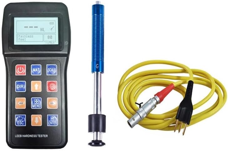 Hardness Tester, 7-in-1 Original Metal Meters Metal Hardness Tester Portable Durometer Portatil Metal Pipe Steel Plate Mould Surface Hardness HRC