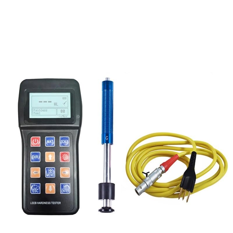Hardness Tester, 7-in-1 Original Metal Meters Metal Hardness Tester Portable Durometer Portatil Metal Pipe Steel Plate Mould Surface Hardness HRC(G-Type Dvice-B)