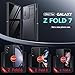 TONGATE Wallet for Galaxy Z Fold 7 Case, 2 Invisible Stands & 4-Card Holder Anti Spy Built-in Privacy Screen Protector & Camera Cover Z7 Hard Phone Case for Samsung Z Fold 7 2025 8