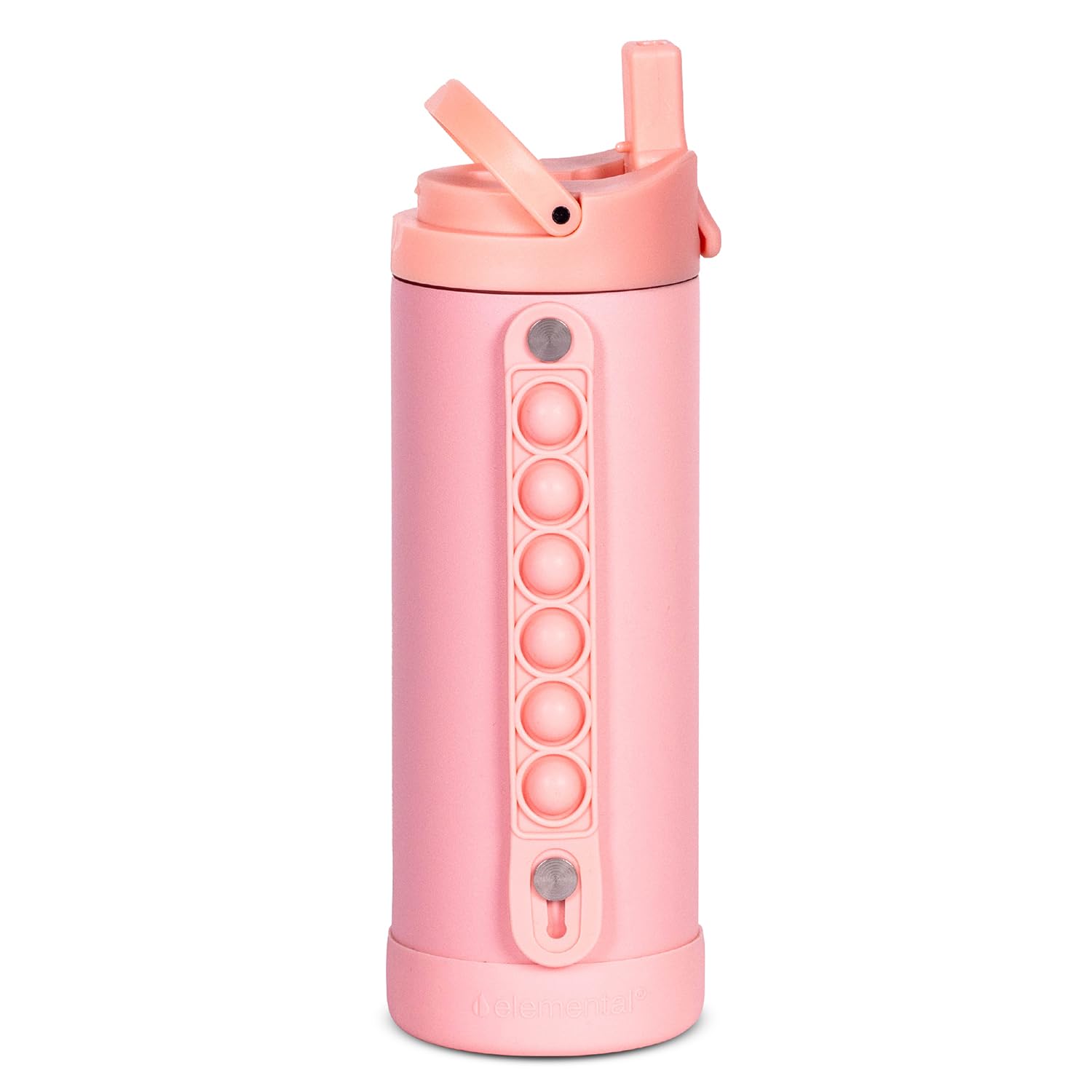Elemental Iconic 14oz Kids Insulated Water Bottle w/Straw &amp; Pop-It Handle