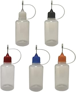 (30 Pack, 30ml, Multi Color Caps) Needle Bottle dropper bottle eliquid bottle liquid bottle squeeze bottle Steel Needle TIP Dropper Bottles