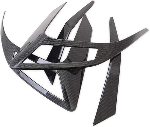 Miniatura 8 de Kadore Cubierta de cejas de luz trasera de color de fibra de carbono para Honda Civic 2016-2020 2021 Sedan 10 generación 4 piezas